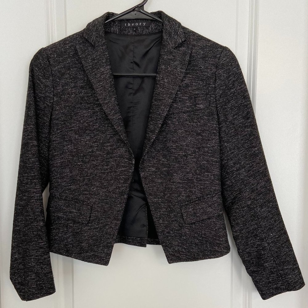 Theory - Blazer - Gray Tweed - Size 0